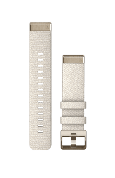 QuickFit 20 mm Cream Heathered Nylon Band, view: 1