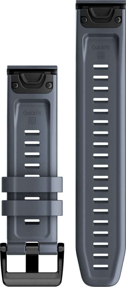 QuickFit 22 mm Granite Blue Silicone Band, view: 1