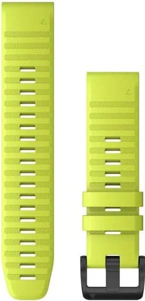 6 QuickFit 22mm Watch Band Amp Yellow Silicone, view: 0