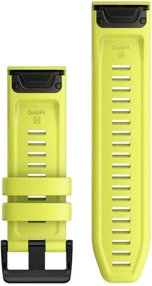 6X QuickFit 26mm Watch Band Amp Yellow Silicone, view: 1