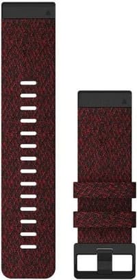 6X QuickFit 26mm Watch Band Heathered Red Nylon - view: 0