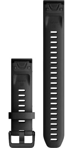 QuickFit 20 mm Watch Band Black Silicone Large, view: 1