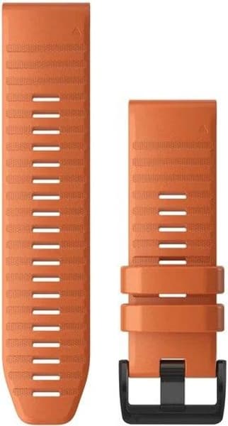 6X QuickFit 26mm Watch Band Ember Orange Silicone, view: 0