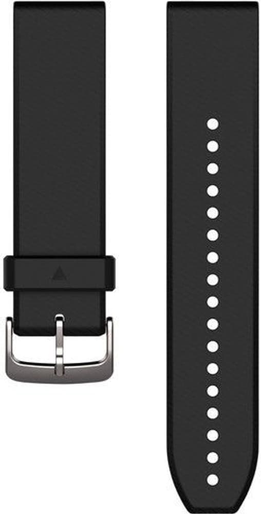 QuickFit 22 mm Armbånd Black/Silver Silikon, view: 0