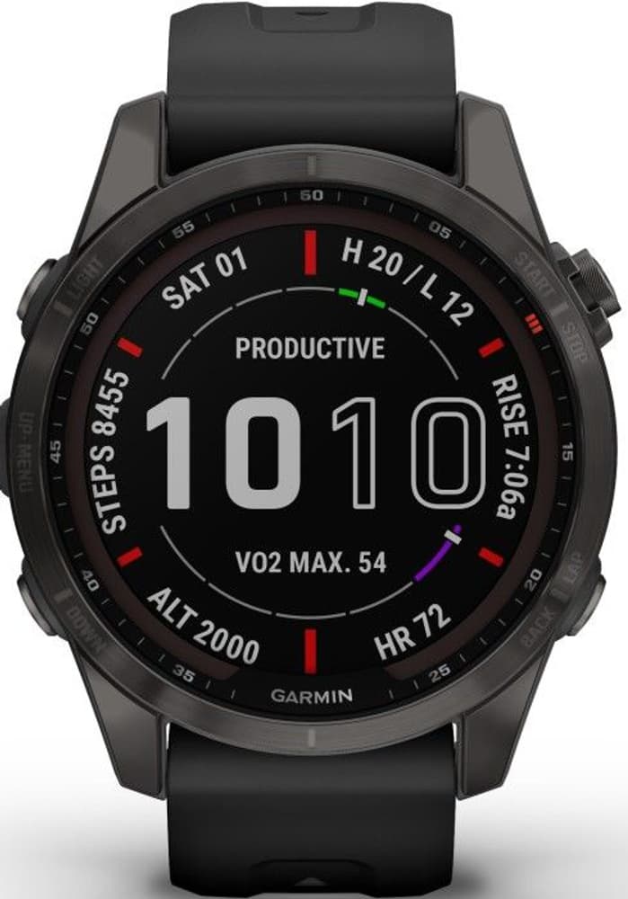 Fenix 7S Sapphire Solar Carbon Gray Titanium, view: 0