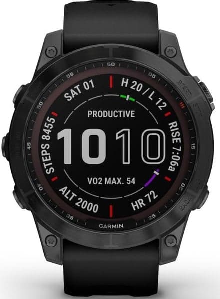 Fenix 7X Sapphire Solar Carbon Gray Titanium, view: 0