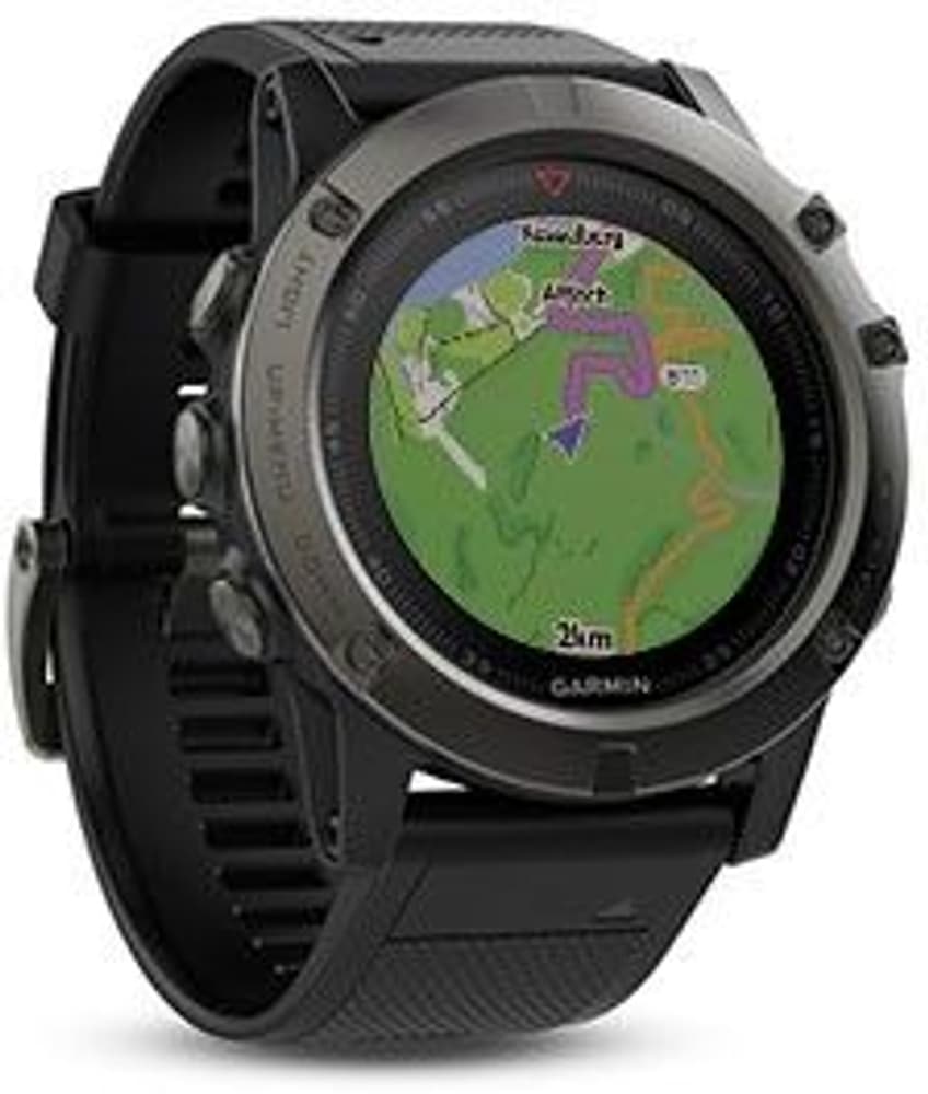 Fenix 5X Sapphire Skifergrå med svart armbånd, view: 2