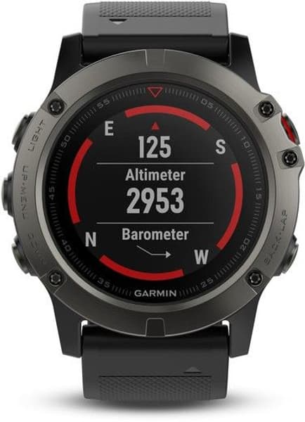 Fenix 5X Sapphire Skifergrå med svart armbånd, view: 1