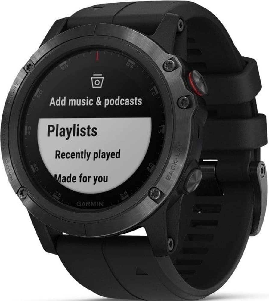 Fenix 5X Plus Sapphire Svart (saknar skyddsplast), view: 2