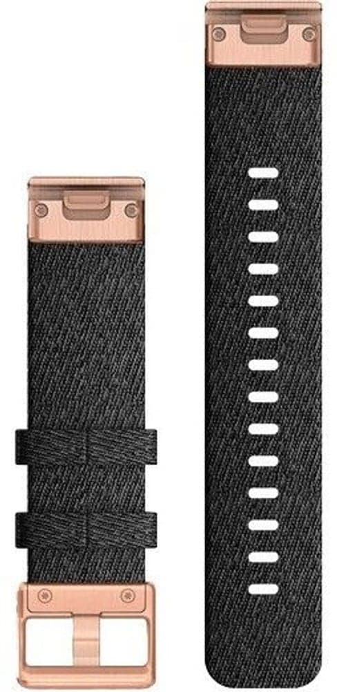 QuickFit 20 mm Watch Band Hthr Black Nylon with Rose Gold, view: 1