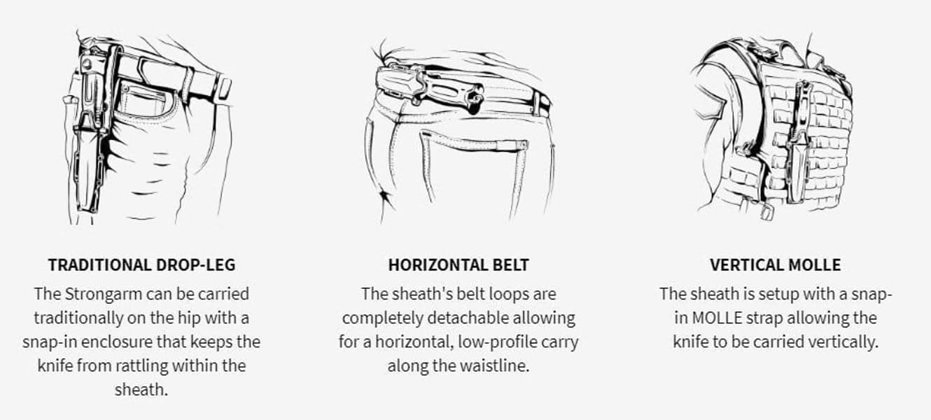 Strongarm Fixed Black Fine Edge, view: 7