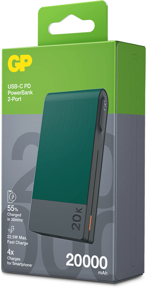 GP Powerbank M2 20000 mAh Green, view: 1