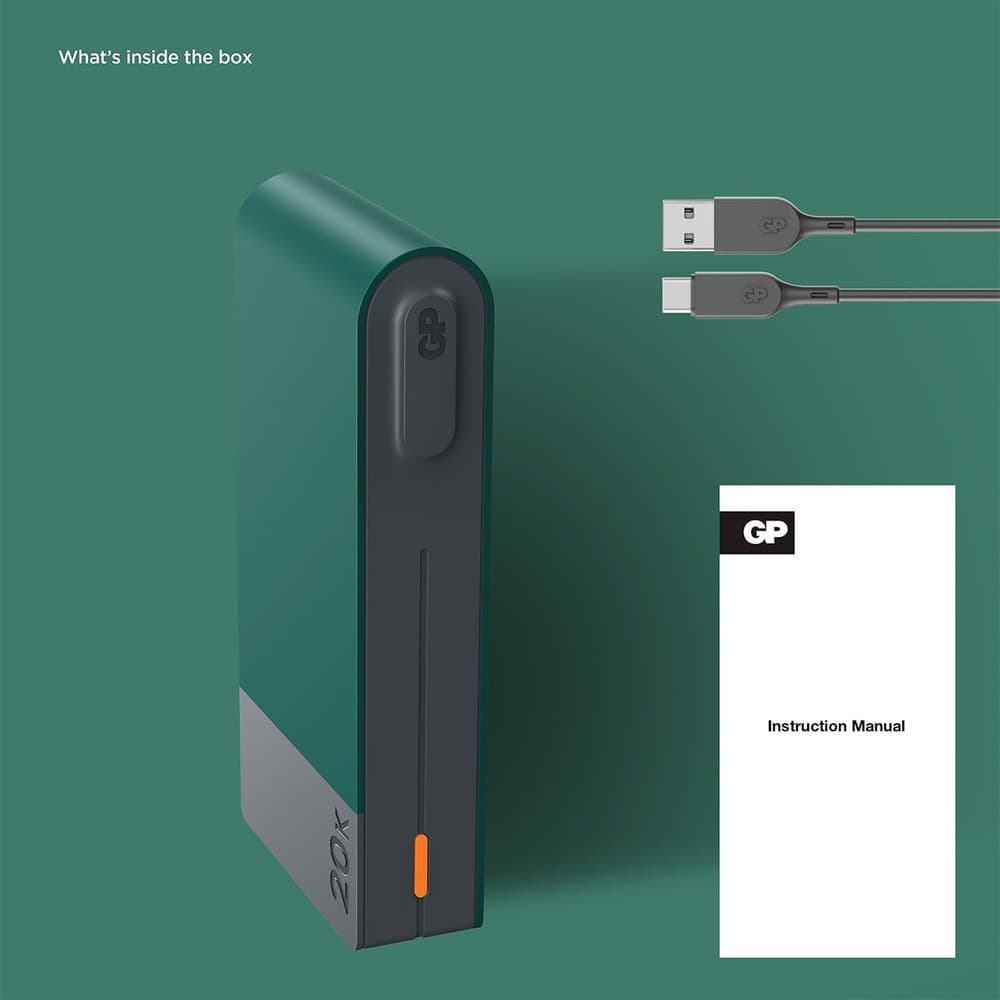 GP Powerbank M2 20000 mAh Green, view: 5