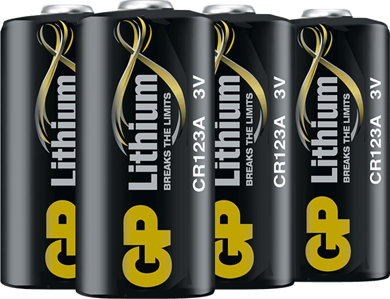 GP Lithiumbatteri CR 123A, 4-pack, view: 0
