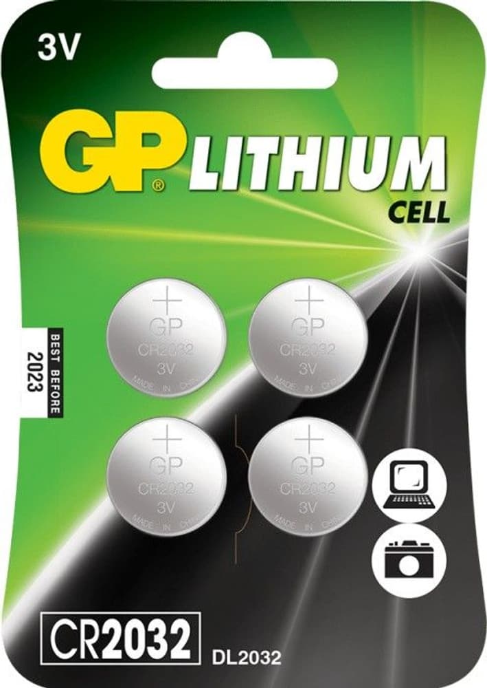 GP Knappcell Lithium CR2032, 4-pack, view: 0