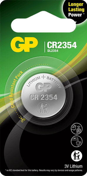 GP Knappcell Lithium CR2354, 1-pack, view: 0
