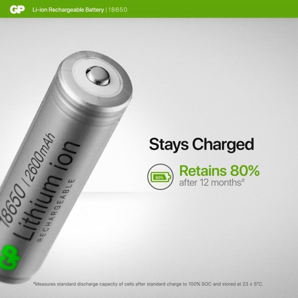 GP Lithium-Ion 18650 2600 Mah, view: 7