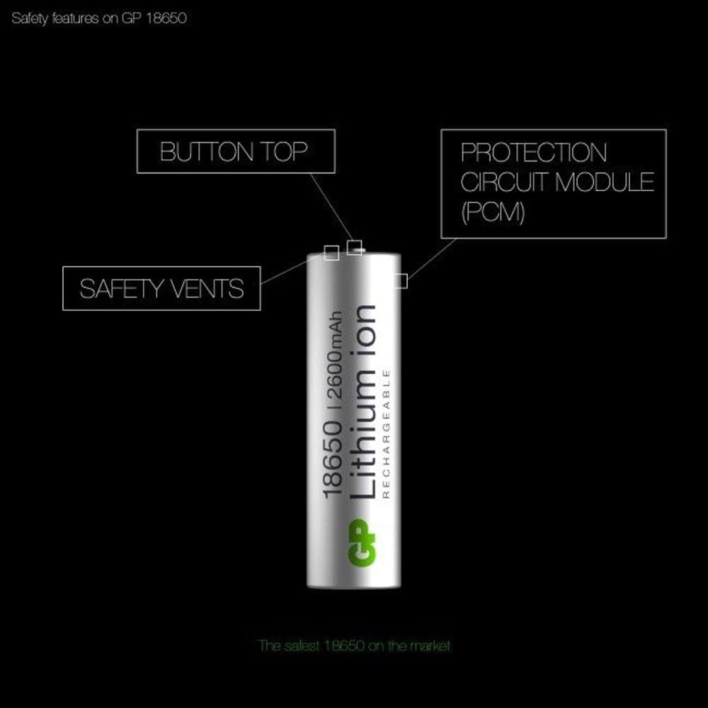 GP Lithium-Ion 18650 2600 Mah, view: 1