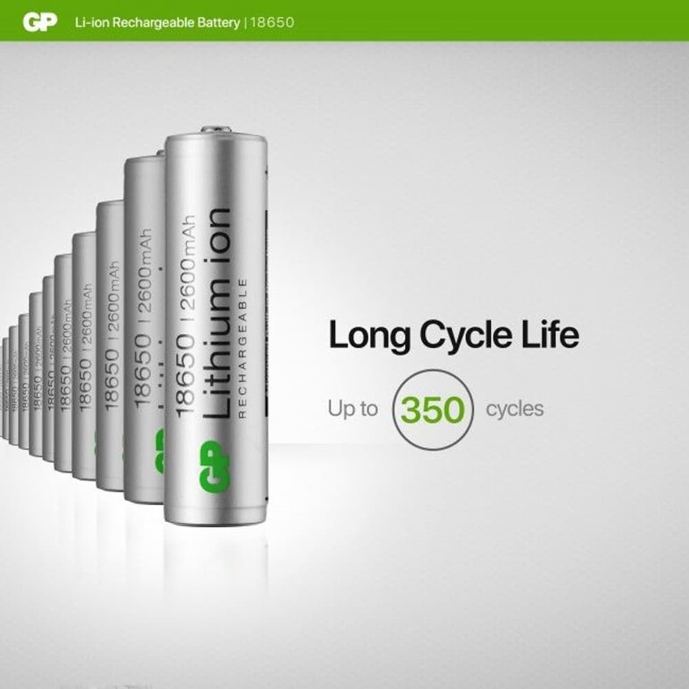 GP Lithium-Ion 18650 2600 Mah, view: 2