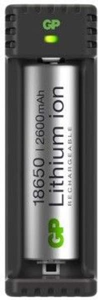 GP 1-Slot Li-Ion Charger + 1X18650, view: 2