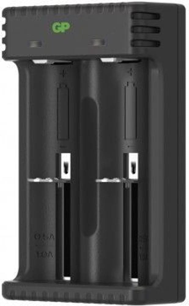 GP 2-Slot Li-Ion Charger + 2X18650, view: 2
