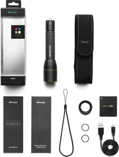 GP Design PSR51 Multi Color 470 lumen laddningsbar, view: 2