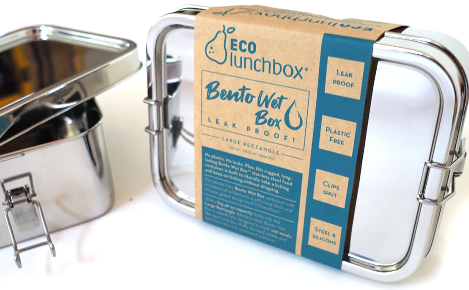 ECOlunchbox Bento Wet Box Rectangle, view: 1