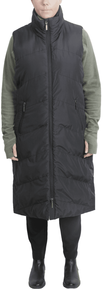 W's Stockholm Long Vest Black, view: 1