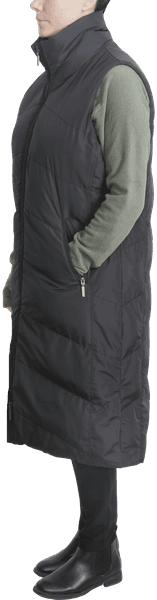 W's Stockholm Long Vest Black, view: 3