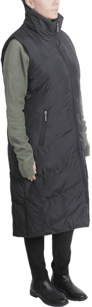 W's Stockholm Long Vest Black, view: 2