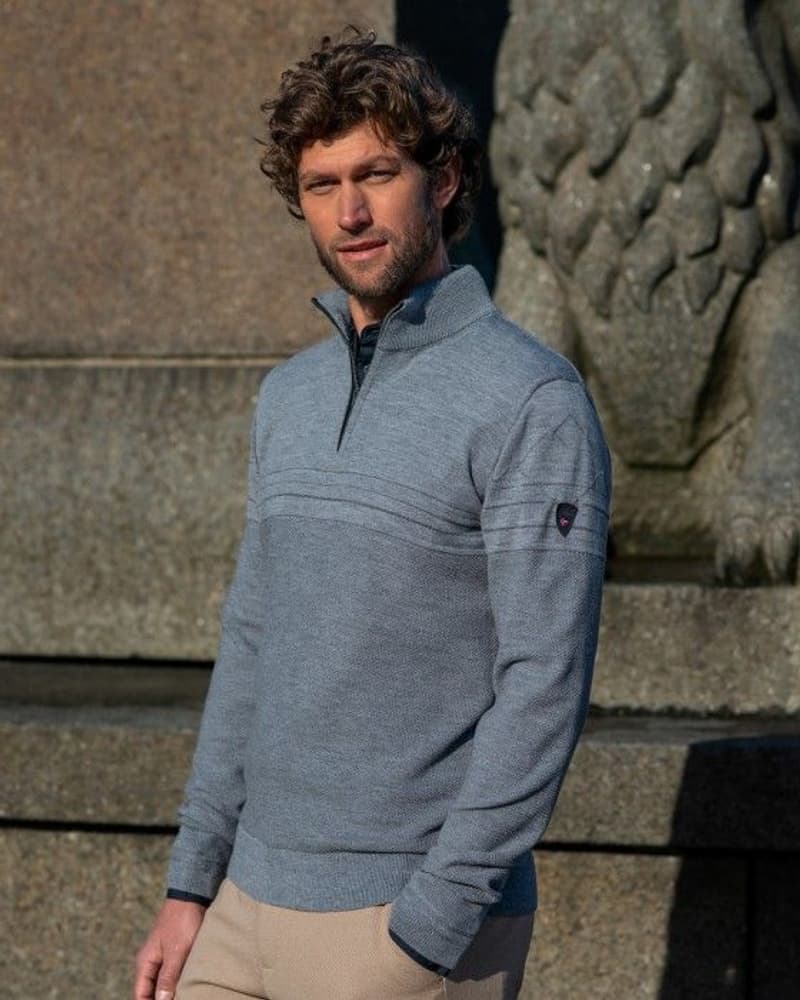 Dale Of Norway M's Syv Fjell Half Zip Darkgreen/Smoke, view: 1