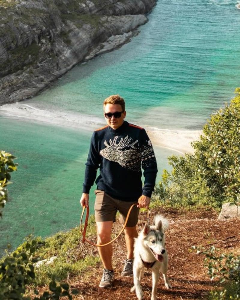 Snøhetta Unisex Sweater Green/Offwhite/Lightcharcoal, view: 2