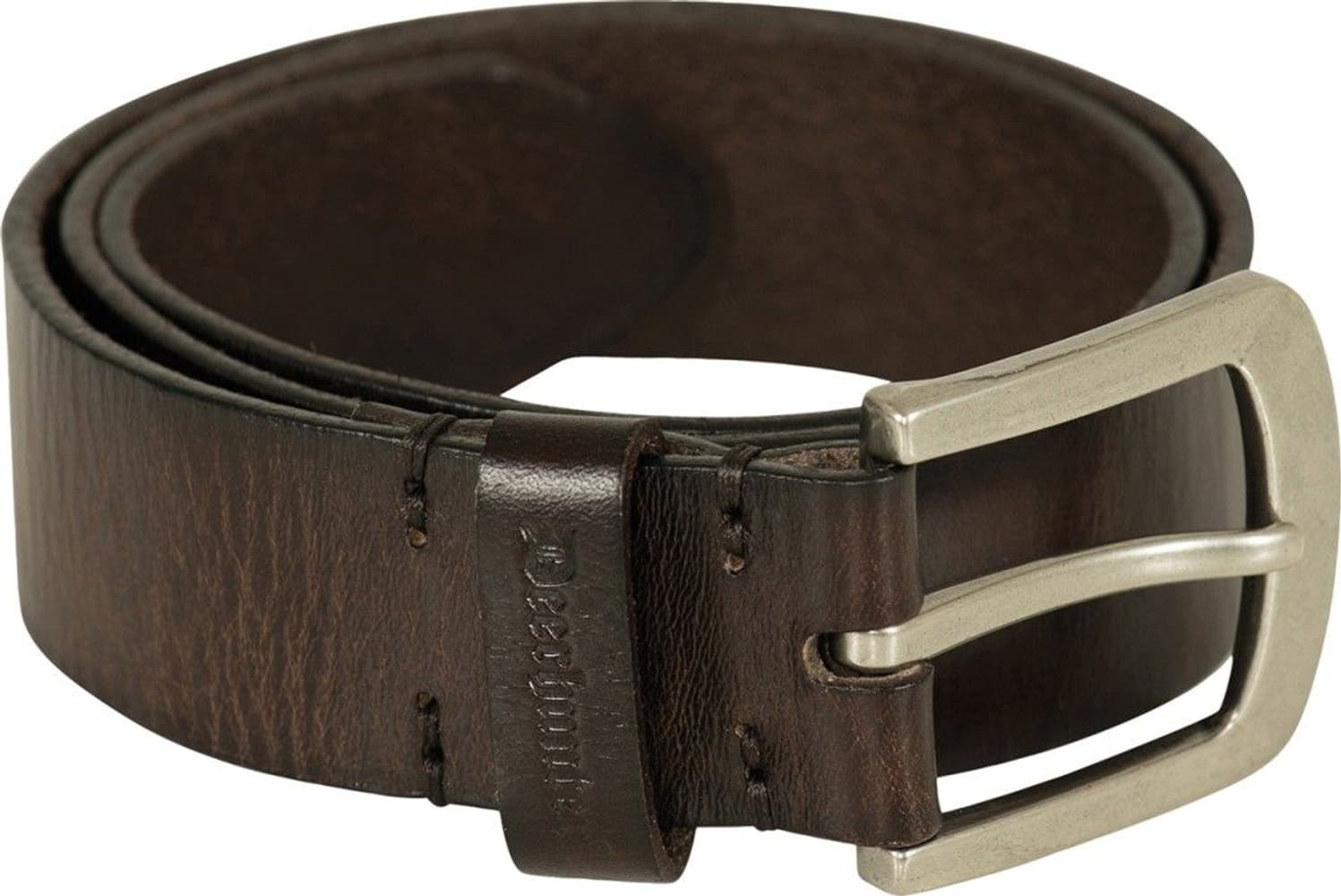 Leather Belt, Width 4 Cm Dark Brown, view: 0