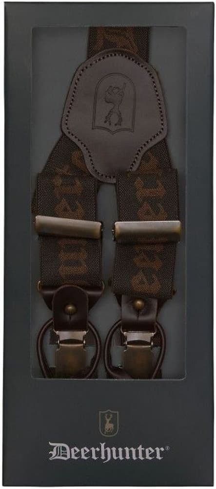 Combi Braces, Buttons And Clips Walnut 130 cm, view: 1