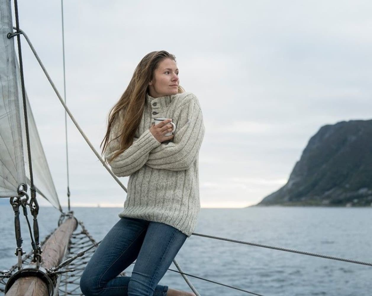 Nansen Rib Knit Grey Melange, view: 1