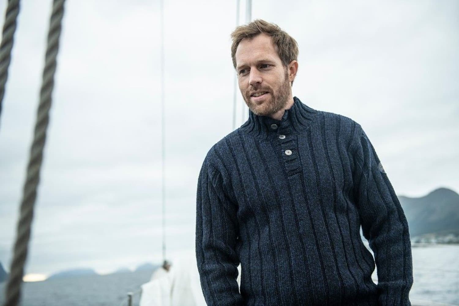 Nansen Rib Knit Grey Melange, view: 3