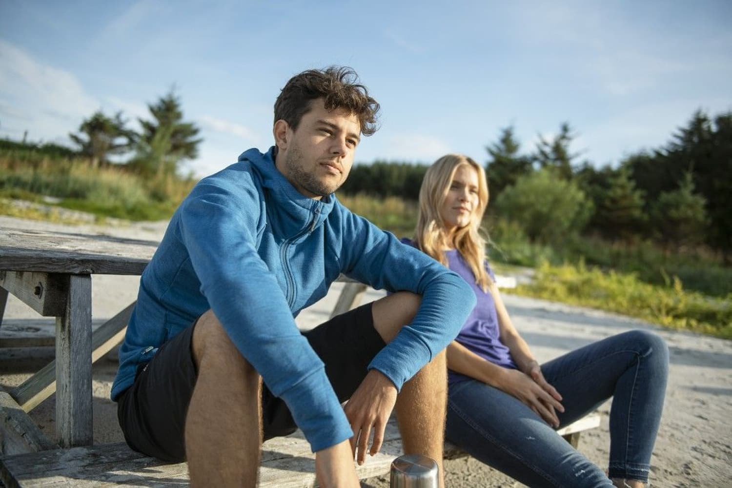 Nibba Man Jacket W Blue Melange, view: 2