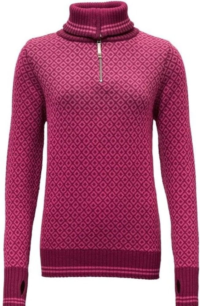 Slogen Woman Zip Neck Plum, view: 0
