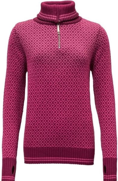 Slogen Woman Zip Neck Plum, view: 0