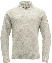 Nansen Sweater Zip Neck Grey Melange - view: 0
