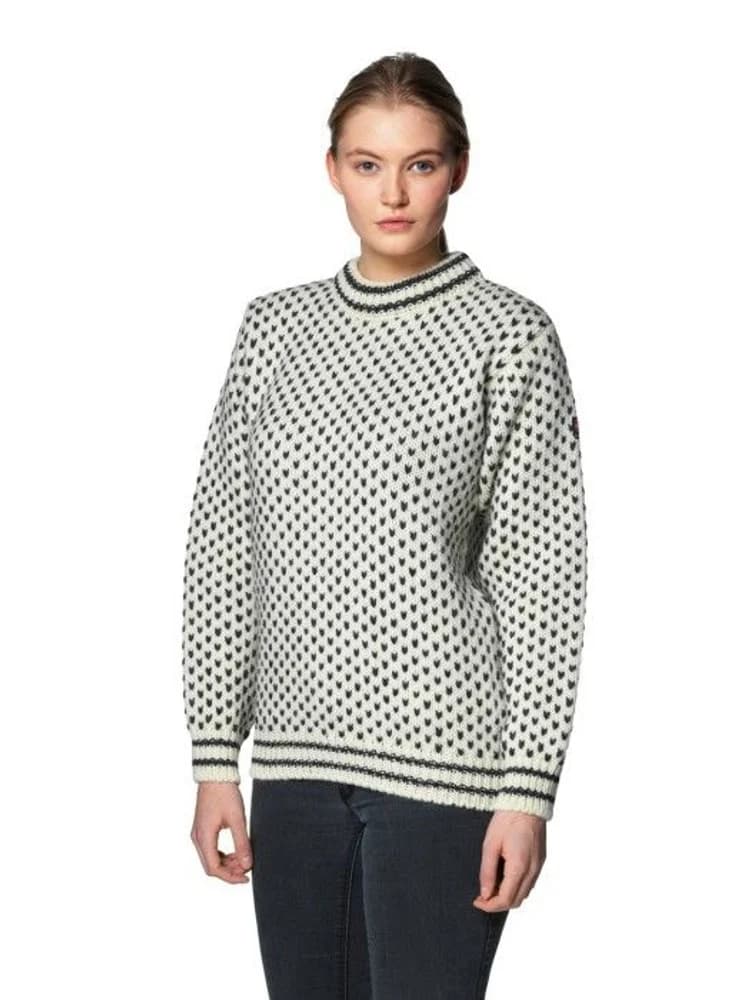 Nordsjø Sweater Crew Neck Offwhite/Anth., view: 1