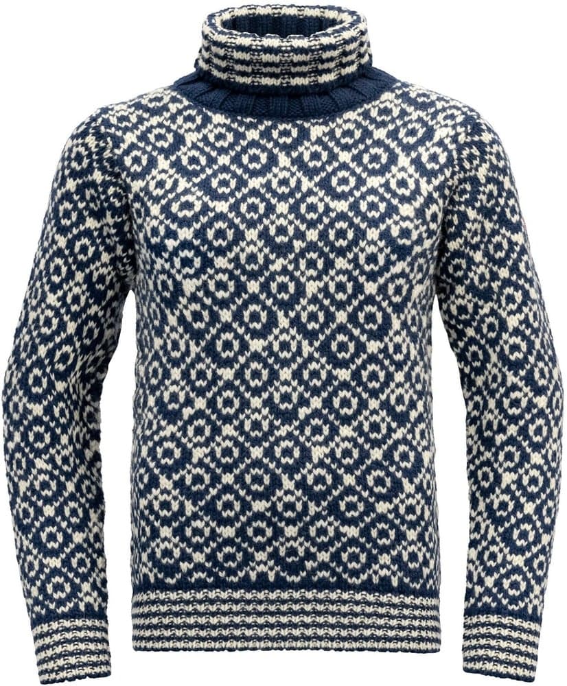 Svalbard Wool High Neck Night Night/Off White, view: 0