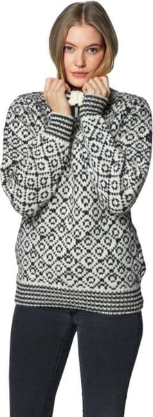 Svalbard Sweater Zip Neck Off White/Anthracite, view: 2