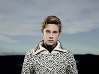 Svalbard Sweater Zip Neck Off White/Anthracite - view: 4