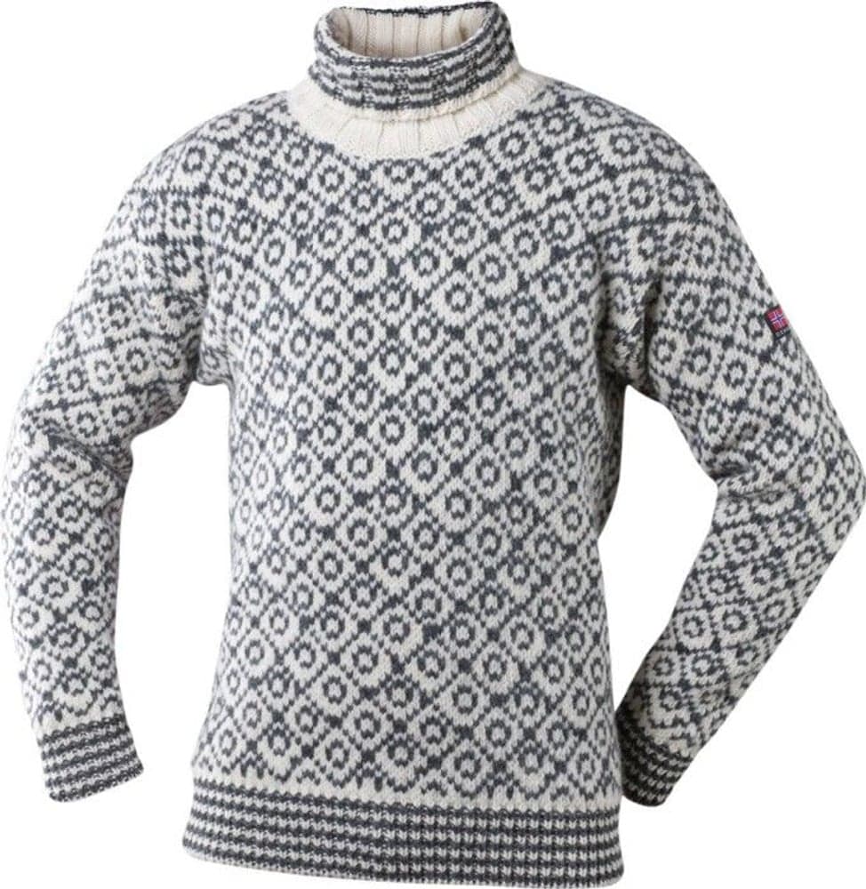 Svalbard Sweater High Neck Off White/Anth., view: 1