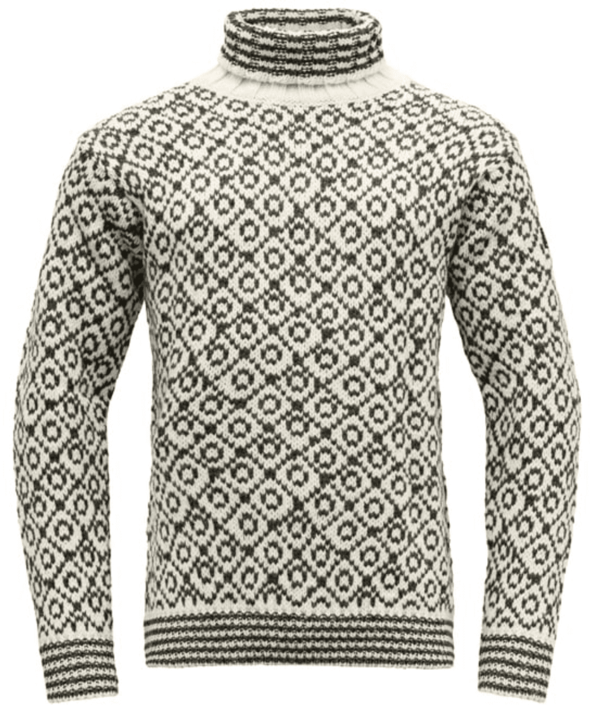 Svalbard Sweater High Neck Off White/Anth., view: 0