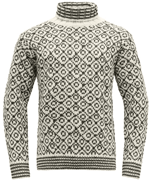 Svalbard Sweater High Neck Off White/Anth., view: 0
