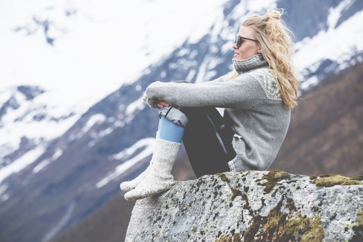 Ona Round Woman Grey Melange, view: 2