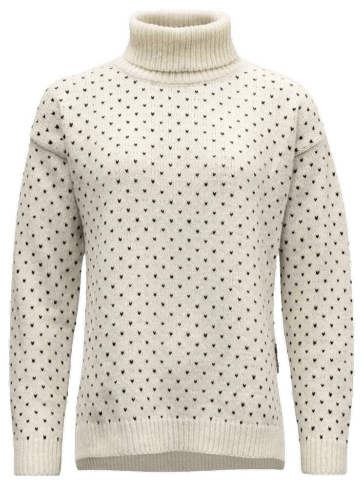 Sørisen Wool High Neck Woman Off White/Ink, view: 0