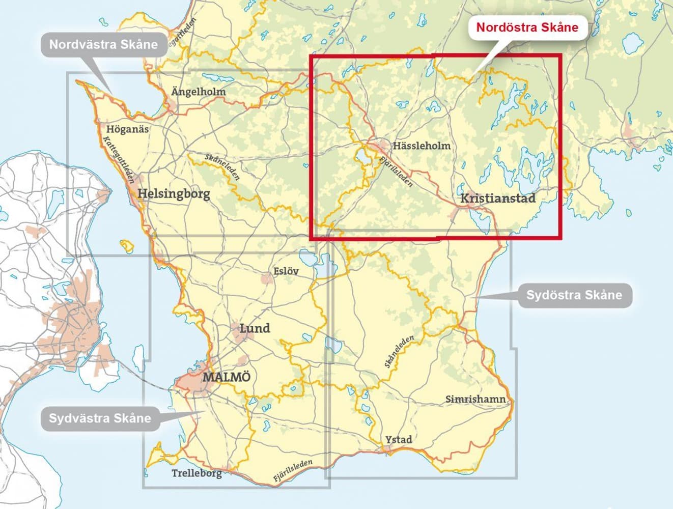 Nordöstra Skåne 1:50 000, view: 2